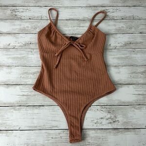 AE studio tank body suit SZ S orange